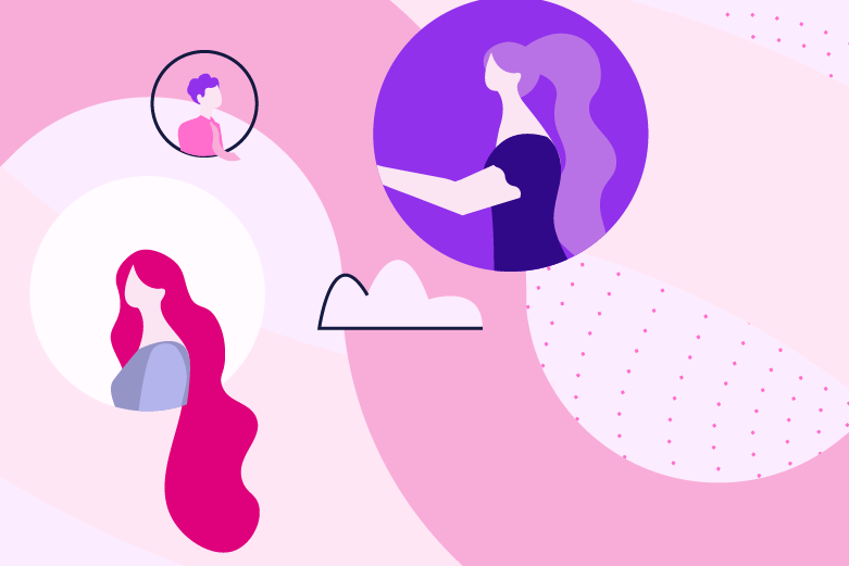 Passionate team illustration